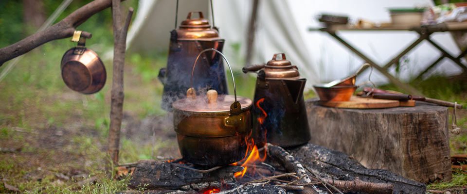 コッパーオークポット | ファイヤーサイド - 薪ストーブと焚き火で